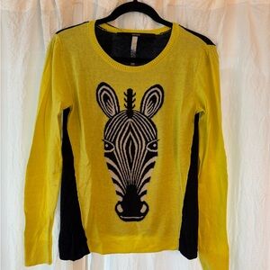 Kensie Yellow and Black Sweater